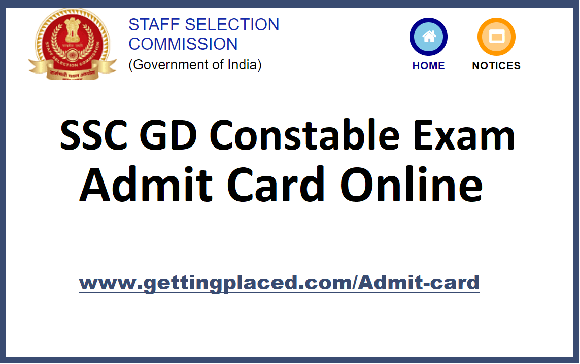 ssc gd admit card 2021